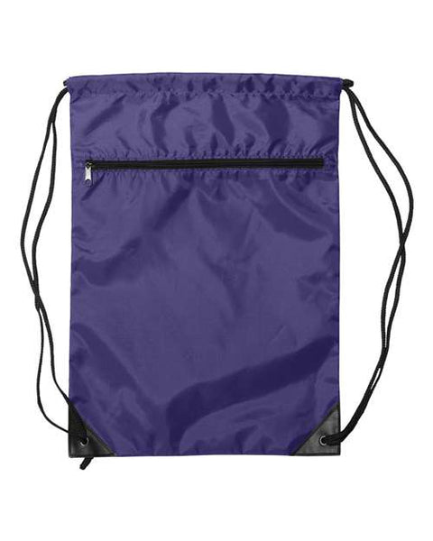 Liberty Bags 8888 Zippered Drawstring Backpack