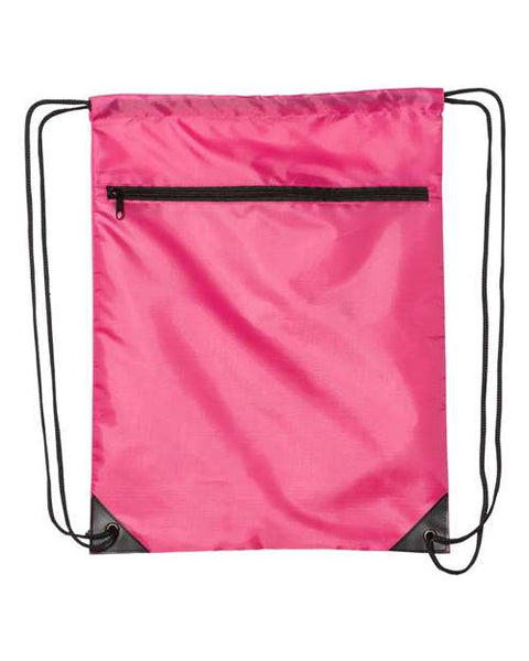 Liberty Bags 8888 Zippered Drawstring Backpack