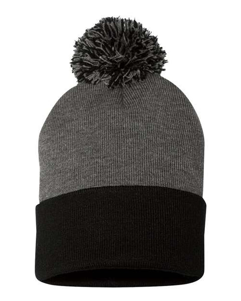 Sportsman SP15 12" Pom-Pom Cuffed Beanie