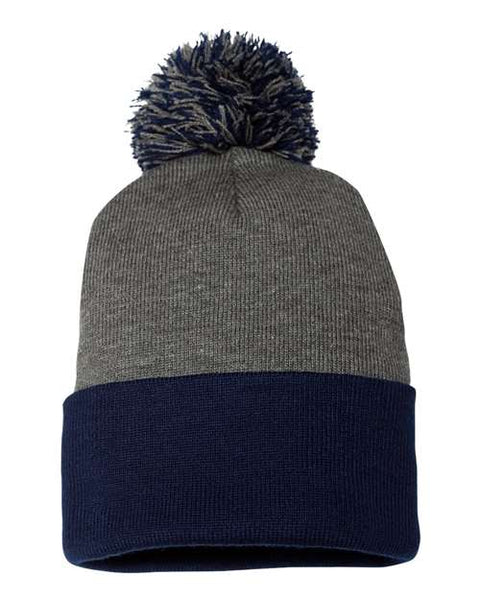 Sportsman SP15 12" Pom-Pom Cuffed Beanie