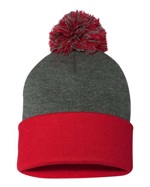 Sportsman SP15 12" Pom-Pom Cuffed Beanie