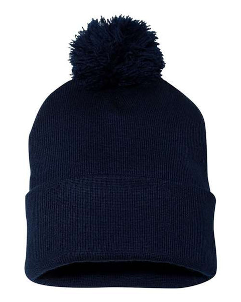 Sportsman SP15 12" Pom-Pom Cuffed Beanie