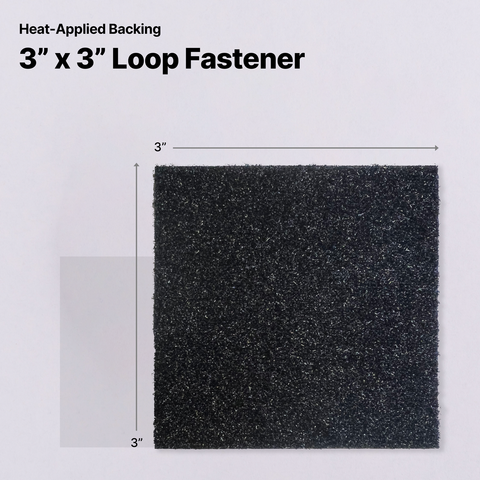 Loop Fastener Heat-Applied Backing