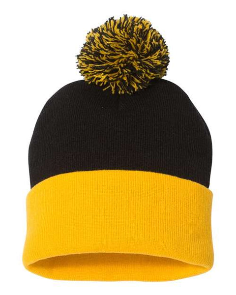 Sportsman SP15 12" Pom-Pom Cuffed Beanie