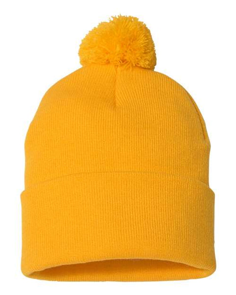 Sportsman SP15 12" Pom-Pom Cuffed Beanie