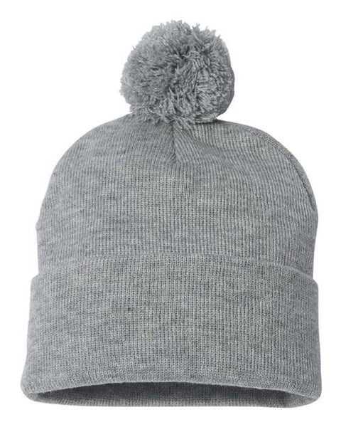Sportsman SP15 12" Pom-Pom Cuffed Beanie