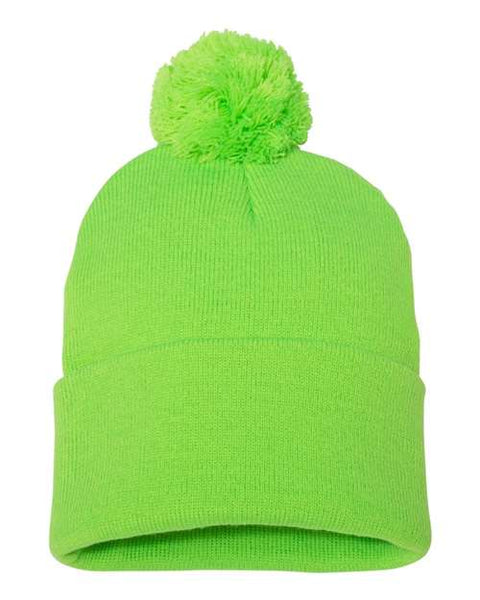 Sportsman SP15 12" Pom-Pom Cuffed Beanie