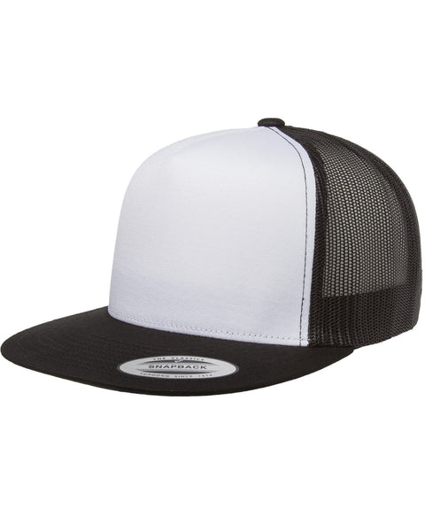 Yupoong 6006W Adult Classic Trucker with White Front Panel Hat