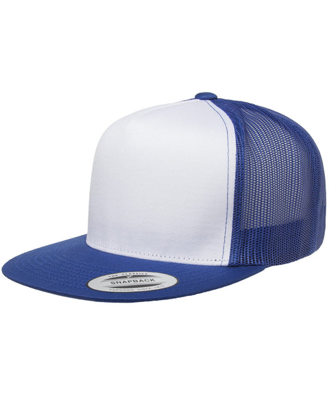 Yupoong 6006W Adult Classic Trucker with White Front Panel Hat