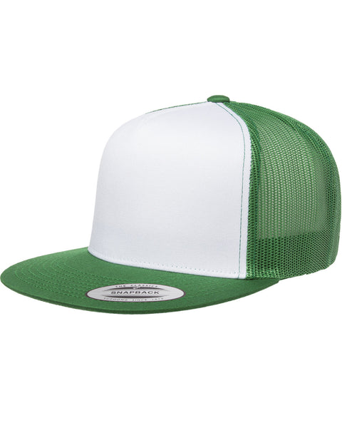 Yupoong 6006W Adult Classic Trucker with White Front Panel Hat