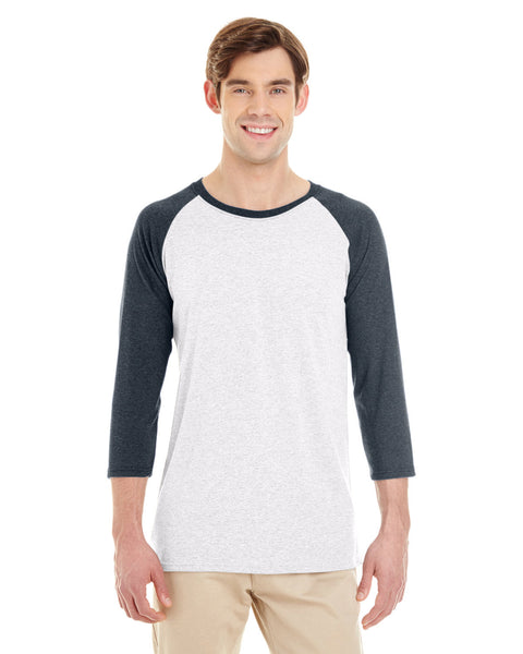 Jerzees 601RR Adult TRI-BLEND Baseball Raglan