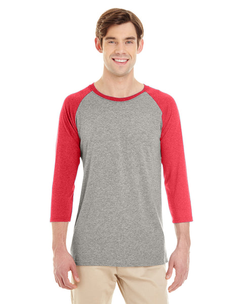 Jerzees 601RR Adult TRI-BLEND Baseball Raglan