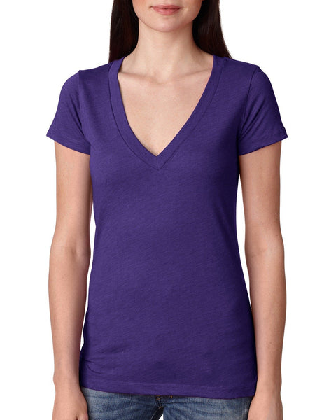 Next Level 6740 Ladies' Triblend Deep V