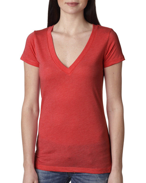 Next Level 6740 Ladies' Triblend Deep V