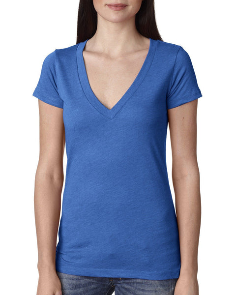 Next Level 6740 Ladies' Triblend Deep V