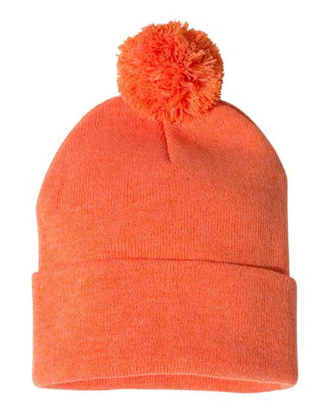 Sportsman SP15 12" Pom-Pom Cuffed Beanie