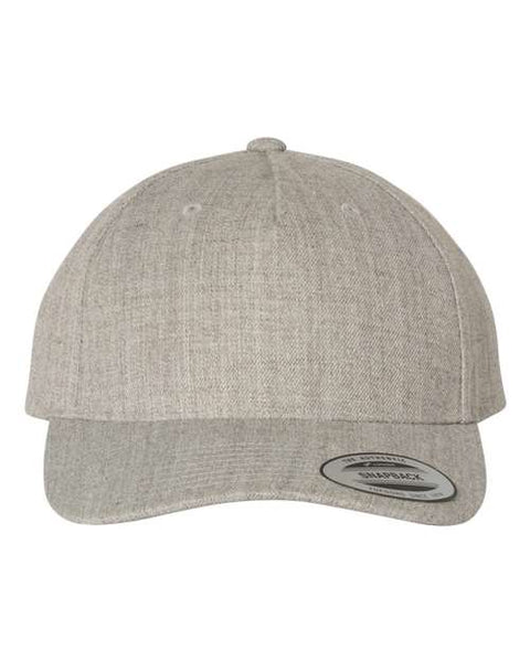 YP Classics 5789M Premium Five-Panel Curved Bill Snapback Cap