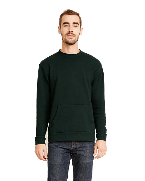 Next Level 9001 Unisex Long Sleeve Crew with Pocket