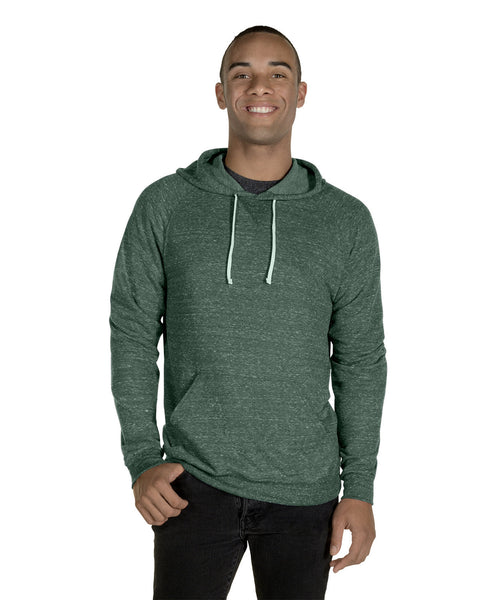 Jerzees 90MR Adult Snow Heather Raglan Hooded Sweatshirt