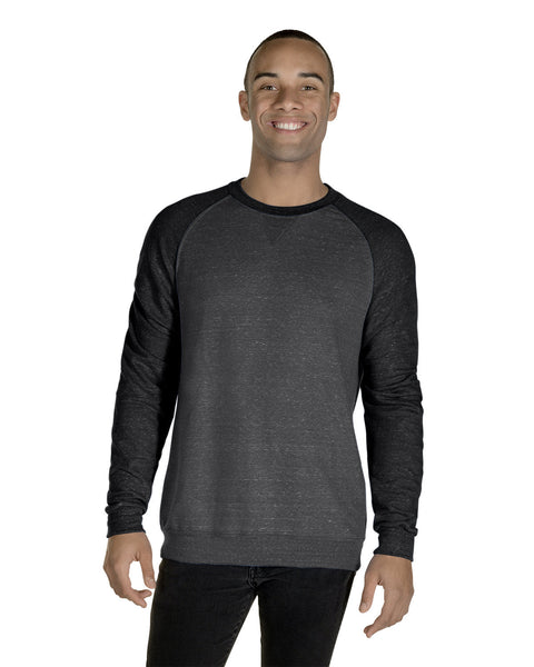 Jerzees 91MR Adult Snow Heather French Terry Crewneck Sweatshirt