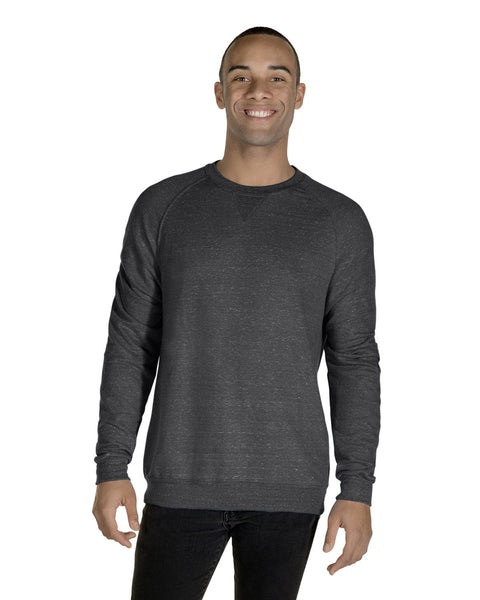 Jerzees 91MR Adult Snow Heather French Terry Crewneck Sweatshirt