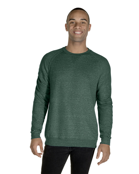 Jerzees 91MR Adult Snow Heather French Terry Crewneck Sweatshirt