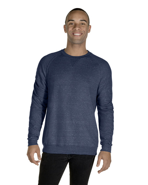 Jerzees 91MR Adult Snow Heather French Terry Crewneck Sweatshirt