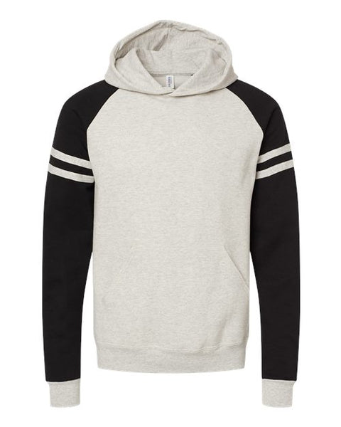 JERZEES 97CR Unisex Nublend Varsity Colorblocked Raglan Hooded Sweatshirt