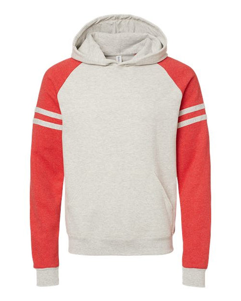 JERZEES 97CR Unisex Nublend Varsity Colorblocked Raglan Hooded Sweatshirt