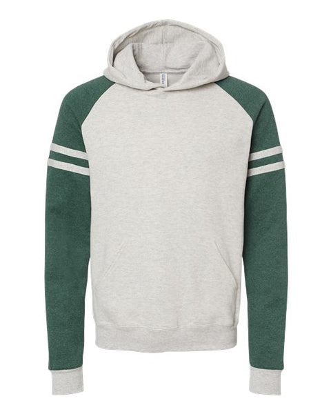 JERZEES 97CR Unisex Nublend Varsity Colorblocked Raglan Hooded Sweatshirt