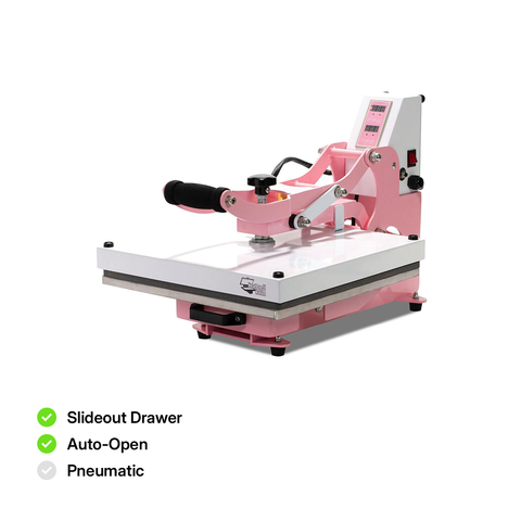 HPN CraftPro 15" x 15" Clamshell Heat Press (Pink)