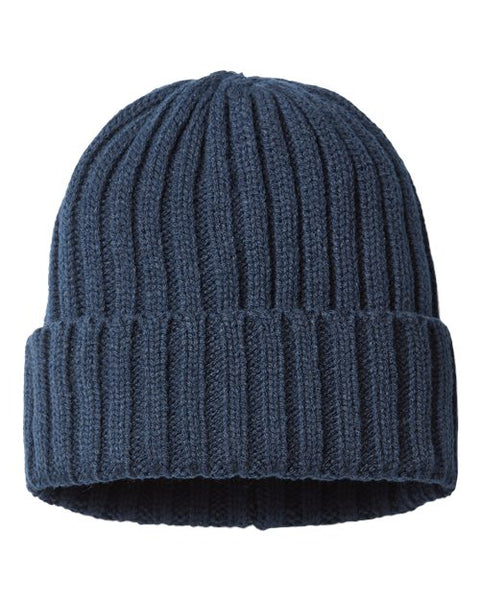 Atlantis Headwear SHORE Sustainable Cable Knit Cuffed Beanie