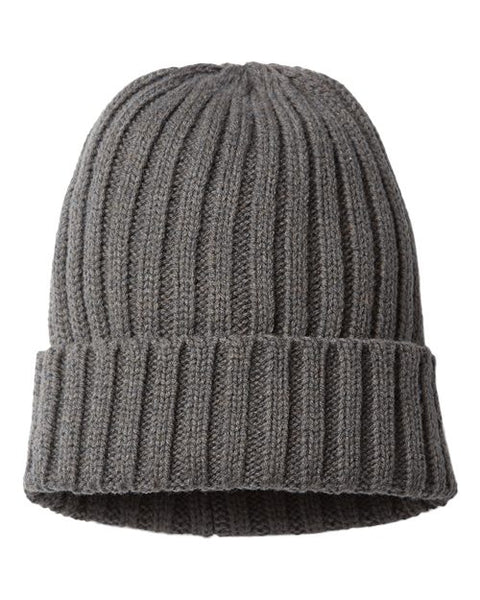 Atlantis Headwear SHORE Sustainable Cable Knit Cuffed Beanie