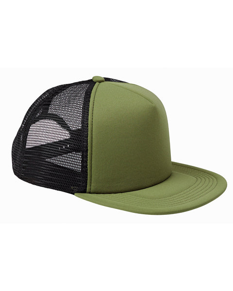 Big Accessories BX030 5-Panel Foam Front Trucker Hat