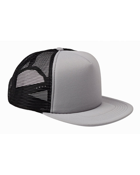 Big Accessories BX030 5-Panel Foam Front Trucker Hat