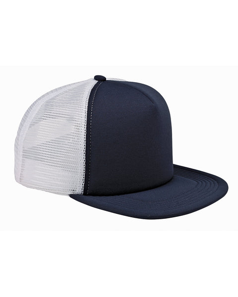 Big Accessories BX030 5-Panel Foam Front Trucker Hat