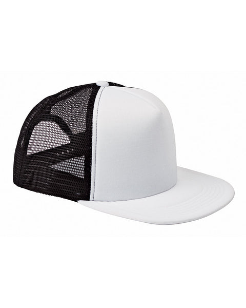 Big Accessories BX030 5-Panel Foam Front Trucker Hat