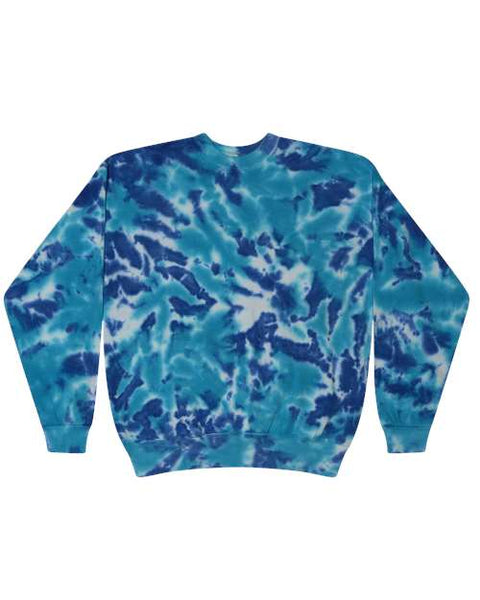 Colortone 8100 Tie-Dyed Fleece Crewneck Sweatshirt