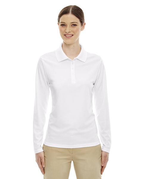 Core 365 78192 Ladies' Pinnacle Performance Long-Sleeve Piqu Polo