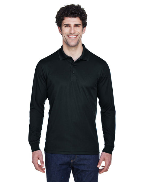 Core 365 88192T Men's Tall Pinnacle Performance Long-Sleeve Pique Polo