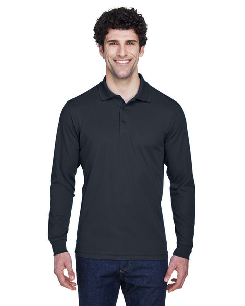 Core 365 88192T Men's Tall Pinnacle Performance Long-Sleeve Pique Polo