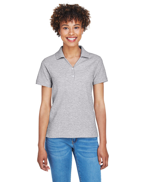 Devon & Jones D100W Ladies' Pima Piqu Y-Collar Polo