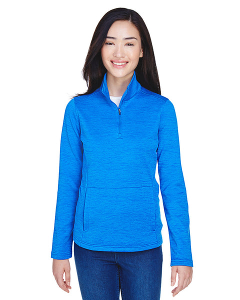Devon & Jones DG798W Ladies' Newbury Mlange Fleece Quarter-Zip