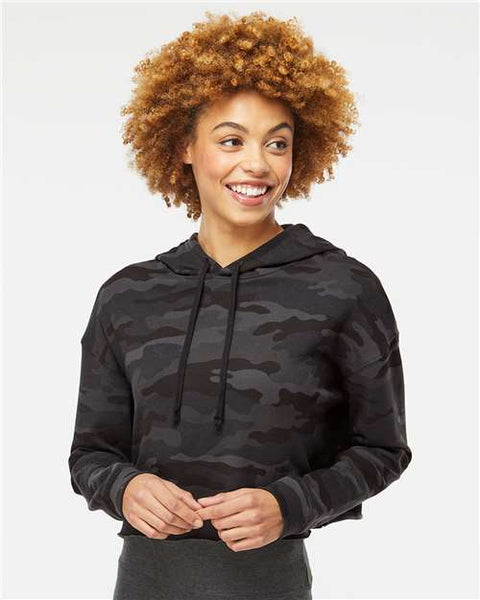Independent Trading Co. AFX64CRP Women’s Lightweight Crop Hooded Sweatshirt