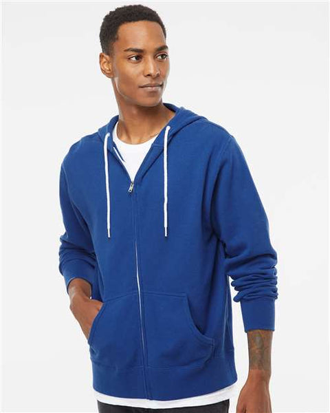 Independent Trading Co. AFX90UNZ Lightweight Full-Zip Hooded Sweatshirt
