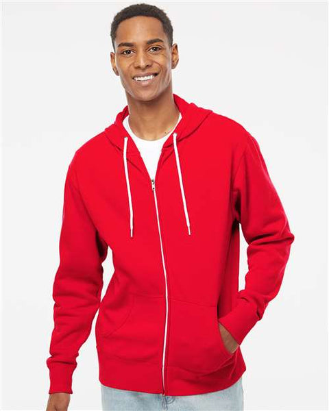 Independent Trading Co. AFX90UNZ Lightweight Full-Zip Hooded Sweatshirt