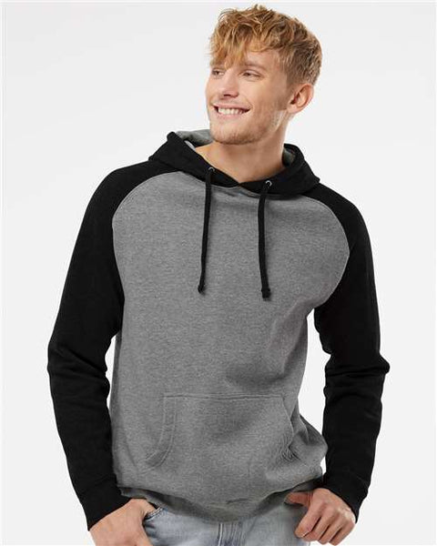 Independent Trading Co. IND40RP Raglan Hooded Sweatshirt