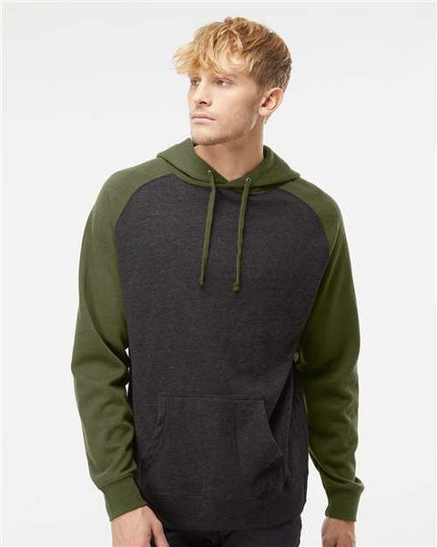Independent Trading Co. IND40RP Raglan Hooded Sweatshirt