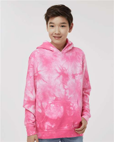 Independent Trading Co. PRM1500TD Youth Midweight Tie-Dyed Hooded Sweatshirt