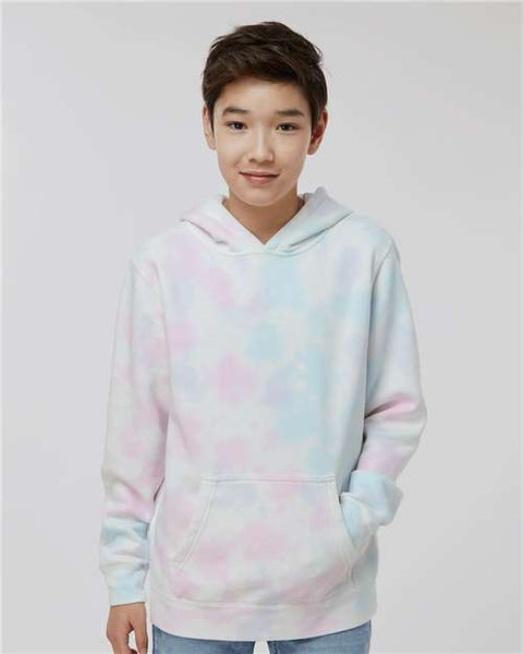 Independent Trading Co. PRM1500TD Youth Midweight Tie-Dyed Hooded Sweatshirt